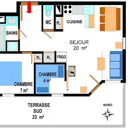Spacieux Au Pied Des Pistes, 2 Chambres, Wifi, Parking Inclus - Fr-1-508-29 شقة